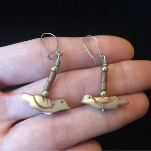 Vintage Retro Bird Earrings